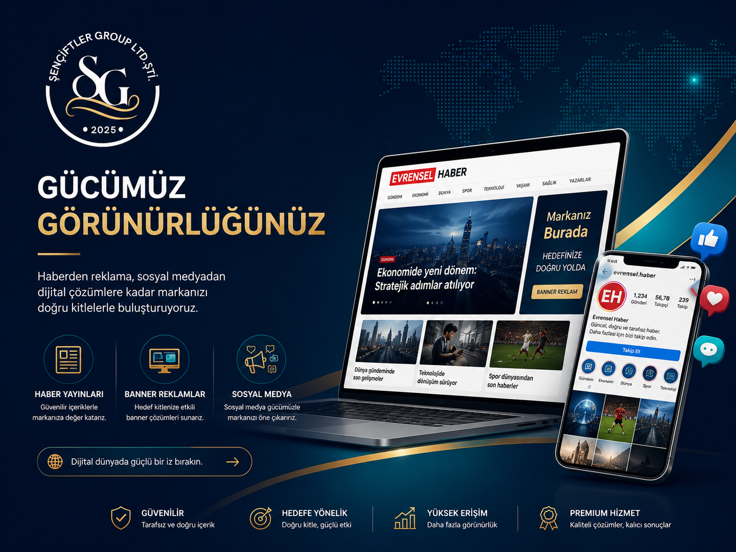 Haber, sosyal medya ve e-ticaret reklam görünürlüğü
